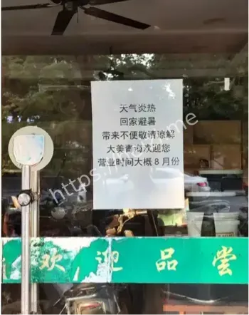 杭州高温老板避暑